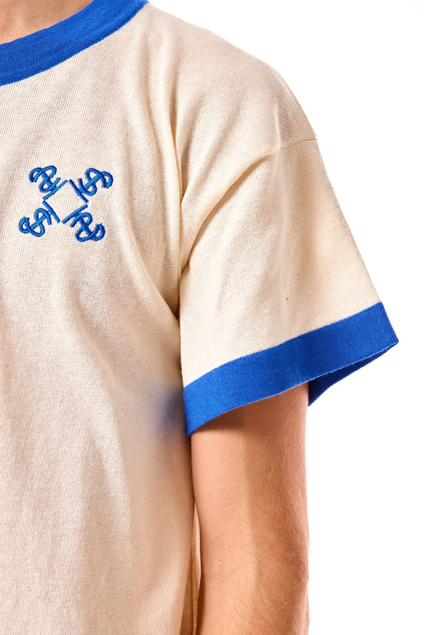T-shirt Logo SJ Panna-Blu