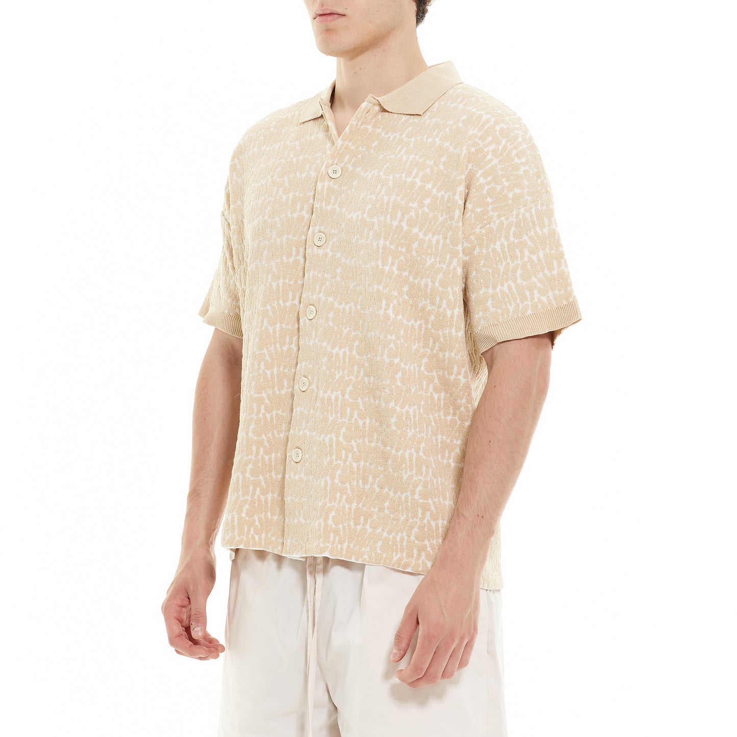 Sand Logo Fantasy knit shirt