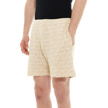 Cream and Sand knit shorts