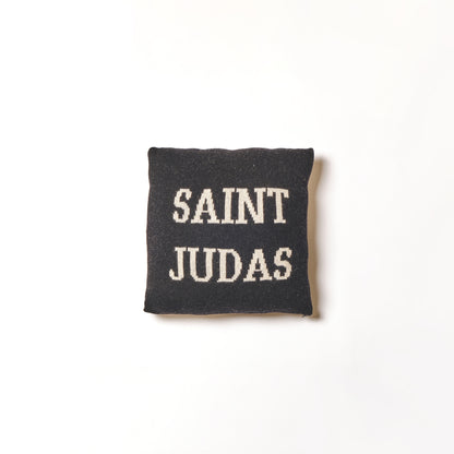 Saint Judas checkered cushion